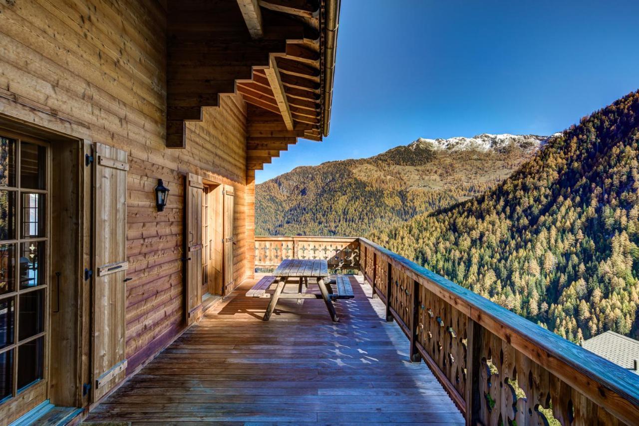 Chalet Le Chapeau La Tzoumaz Exterior foto